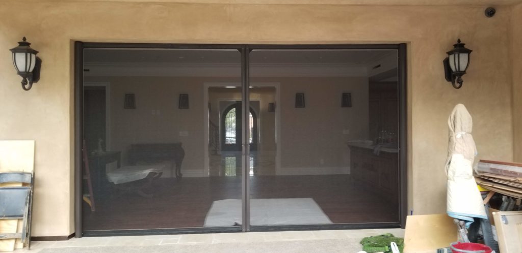 double slide glass door